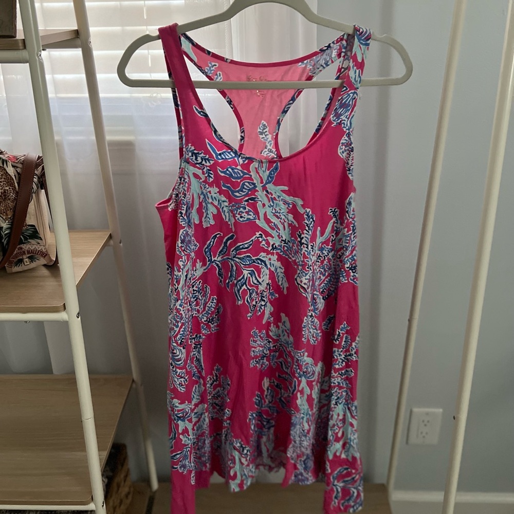 Lilly Pulitzer Monterey Dress.  Size small. Coral design.